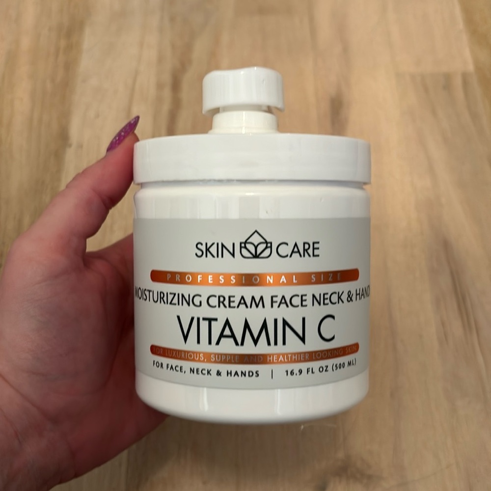 NEW Skin Care Vitamin C Moisturizing Cream for Face, Neck, & Hands 16.9 oz